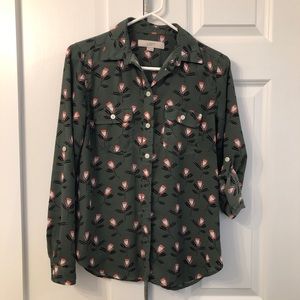 LOFT button up blouse
